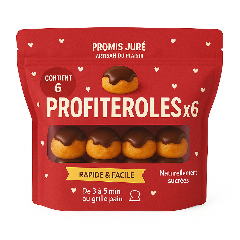Profiteroles - x6 avec sauce chocolat