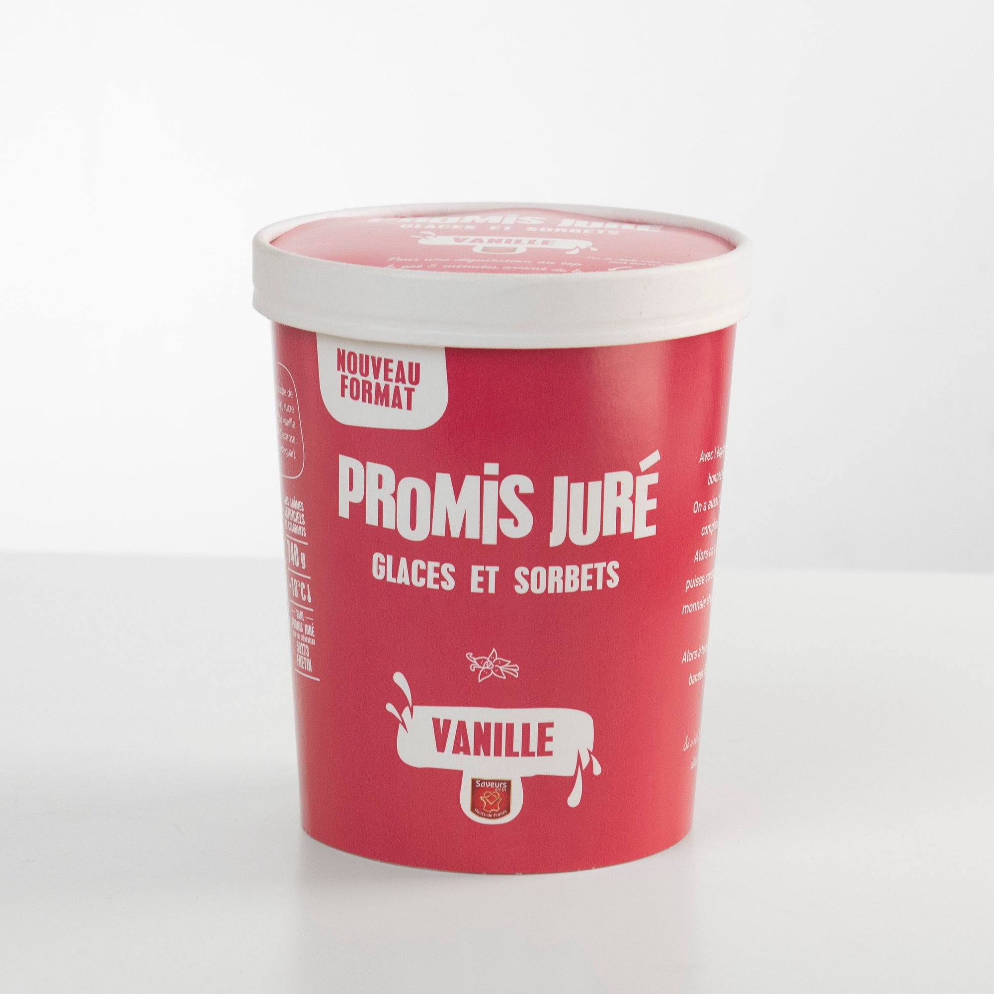 Crème glacée Vanille - Format Familial