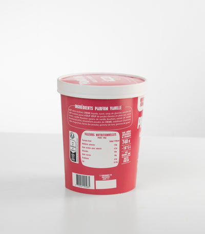 Crème glacée Vanille - Format Familial