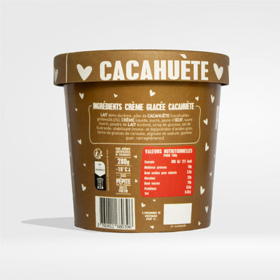 CRÈME GLACÉE - CACAHUÈTE -  POT 360ML