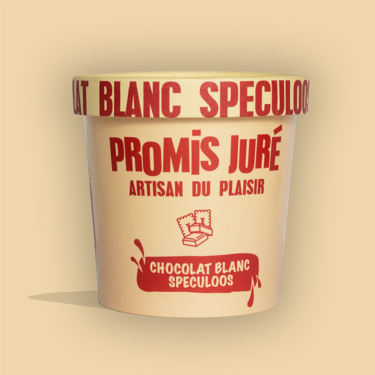Crème Glacée - Chocolat blanc Spéculoos - Pot 360mL