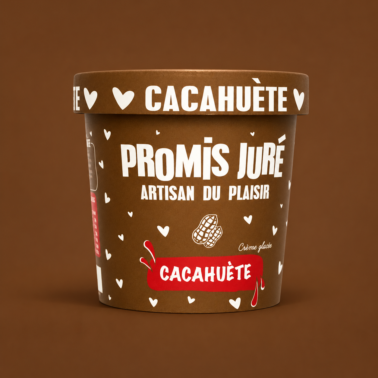 CRÈME GLACÉE - CACAHUÈTE -  POT 360ML