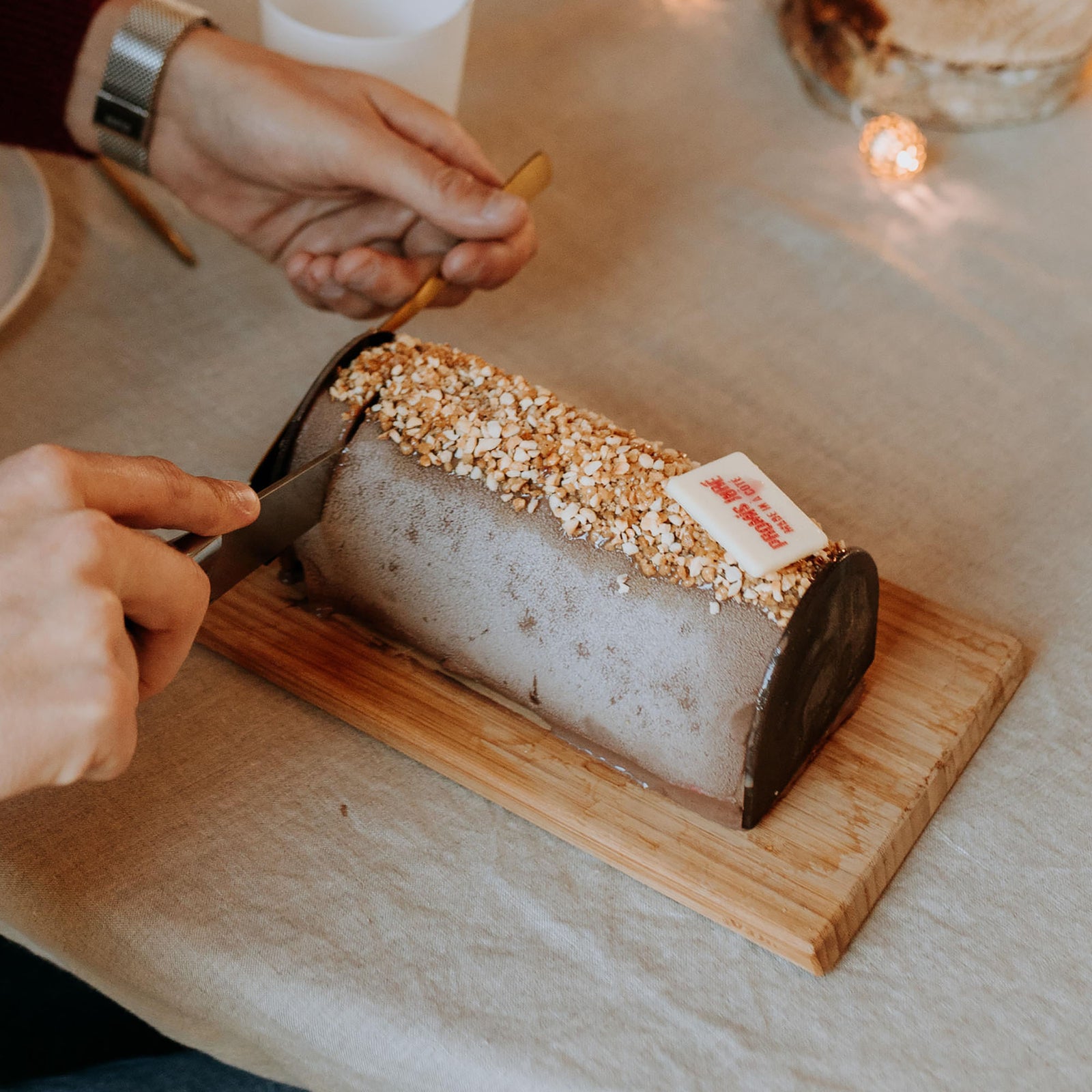 Bûche Chocolat Praliné  - 6/8 parts
